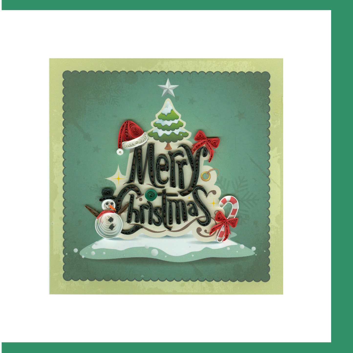 Merry Christmas Quilling Card