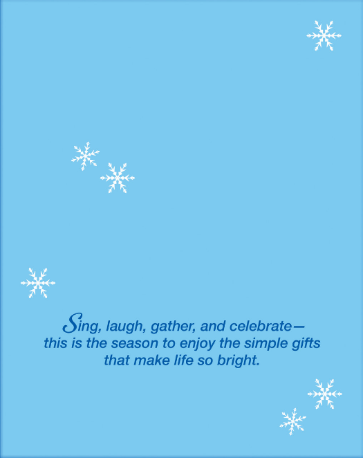 Happy Holidays Snowflakes Card
