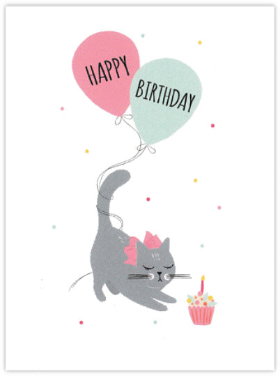 Happy Birthday Kitten Card