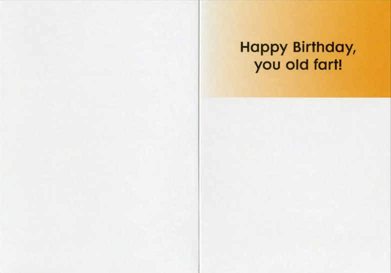 Old Fart Humor Birthday Card