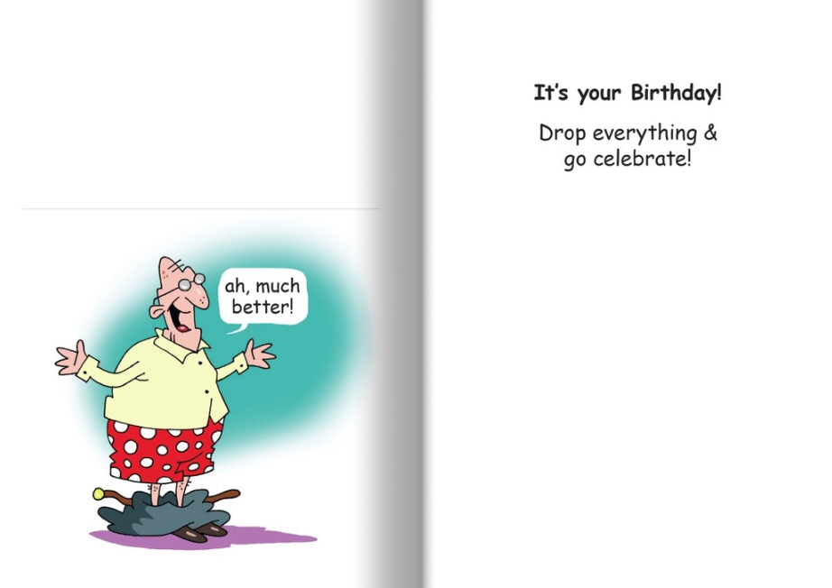 Chest Pains - Humor Birthday Card
