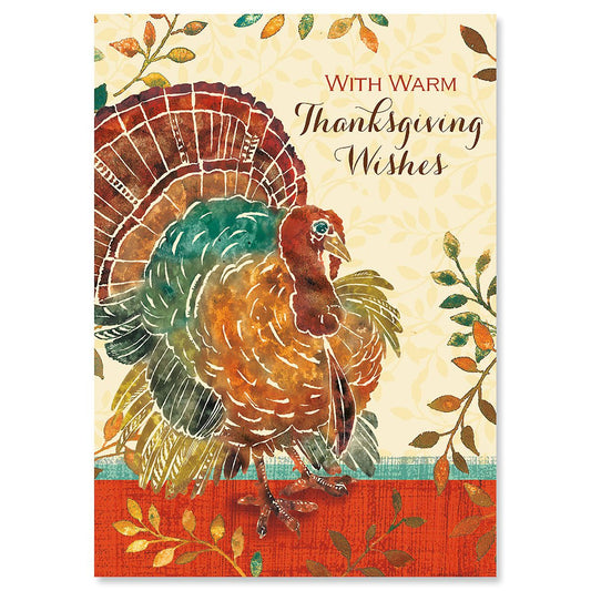 With Warm Thanksgiving Wishes Card