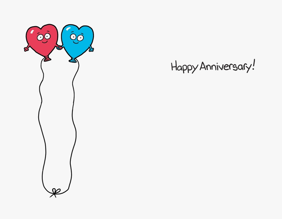 Balloons - Anniversary Card