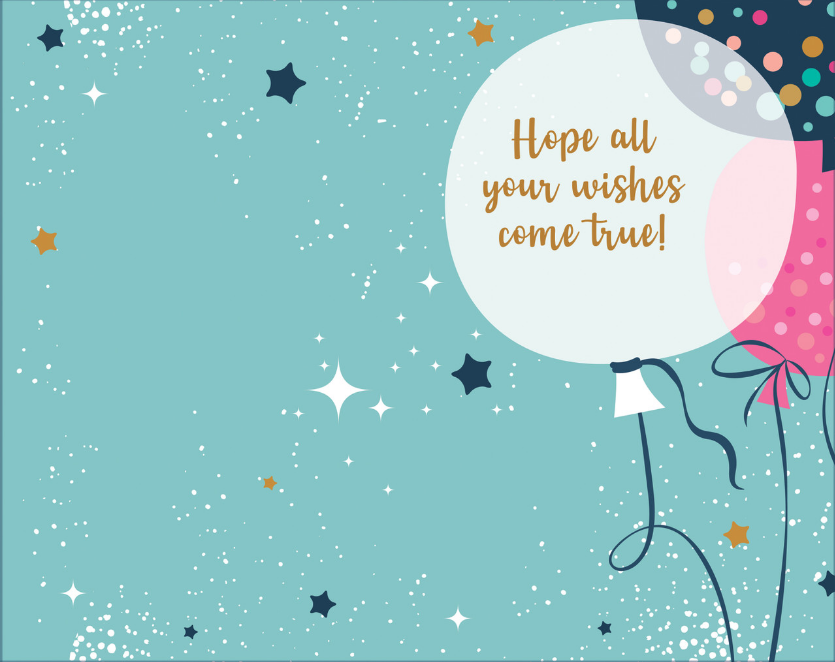 Happy Birthday Balloons Card