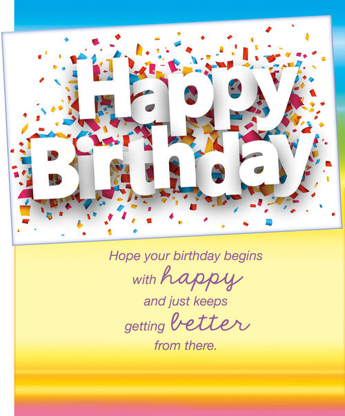 Happy Birthday Cheer - Birthday Card