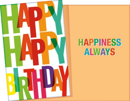 Happy Happy Birthday Card