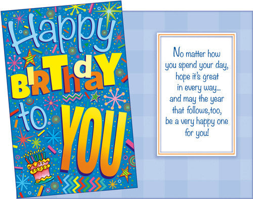 Happy Birthday to YOU - Birthday Card