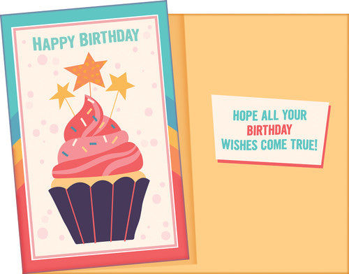 Happy Birthday Cupcake Card