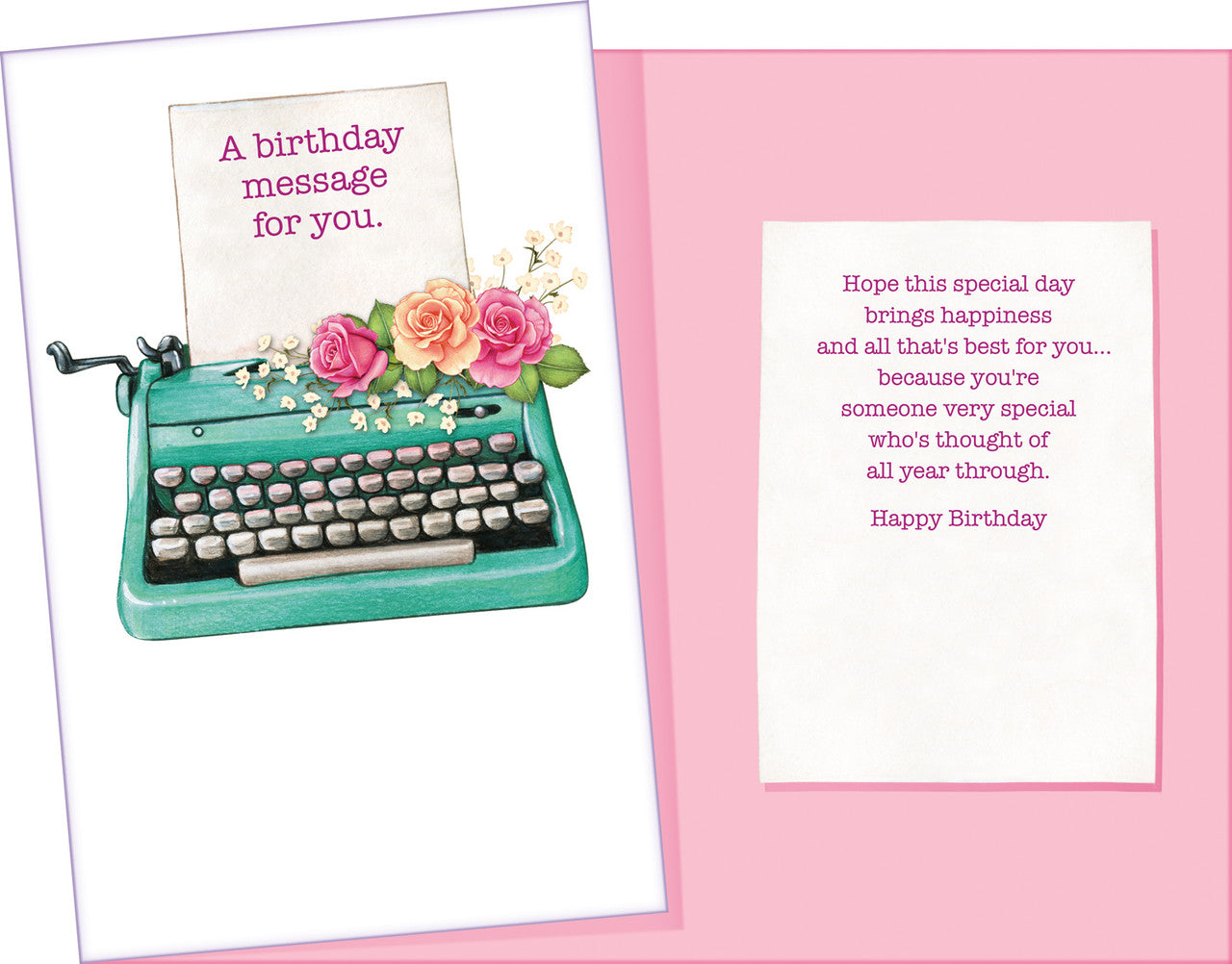 A Birthday Message for you - Birthday Card