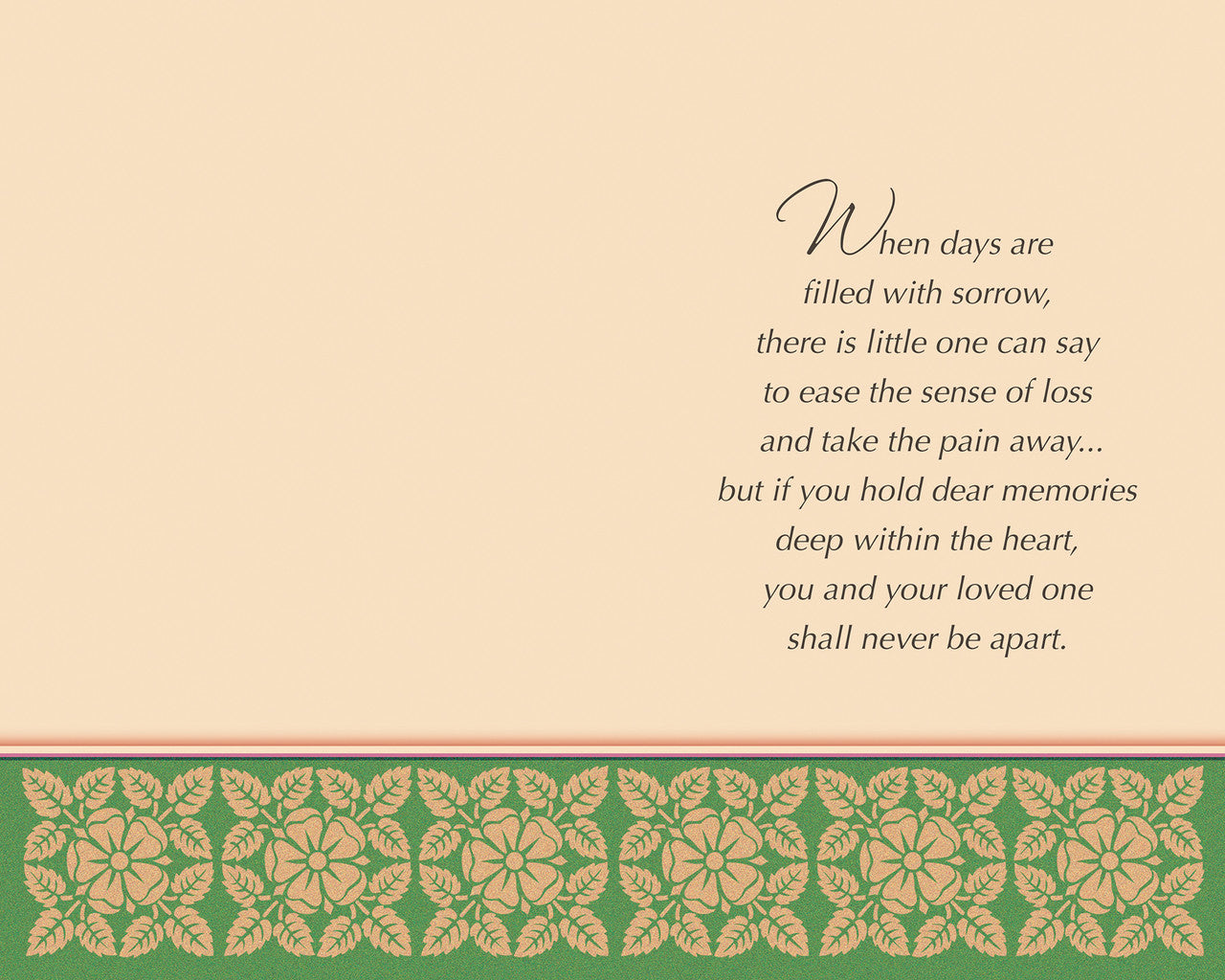 With Sympathy To You and Your Family Card