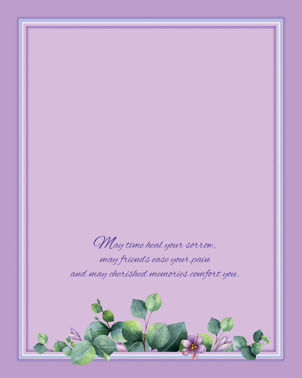With Sympathy Card