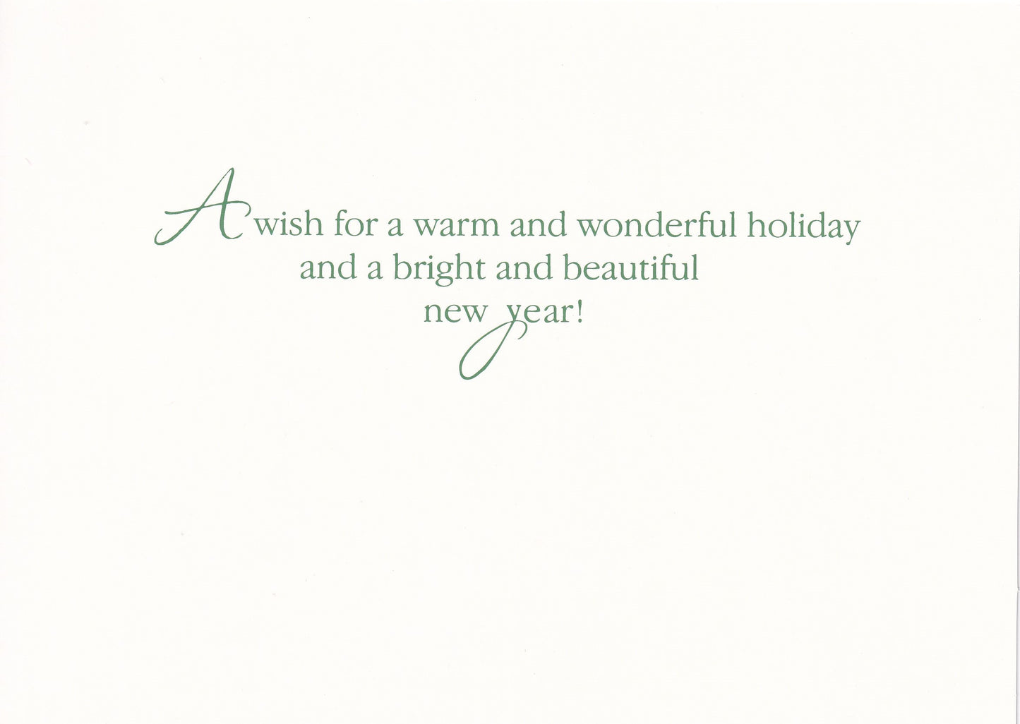 Greenery Happy Holidays Card