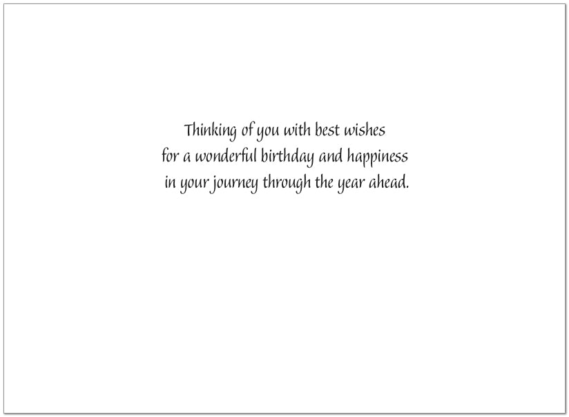 Happy Birthday Enjoy the Journey - Card