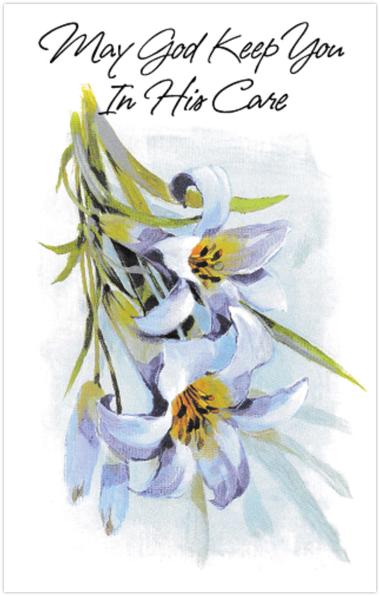 May God Keep You In His Care - Get Well Card