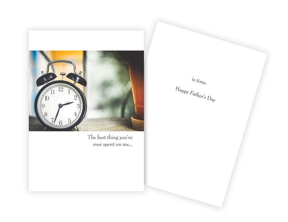 Clock Father's Day Card