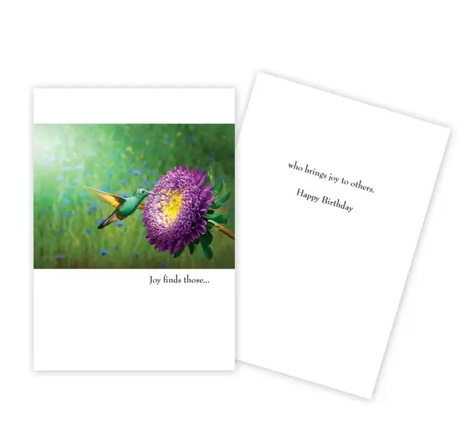 Hummingbird Birthday Card