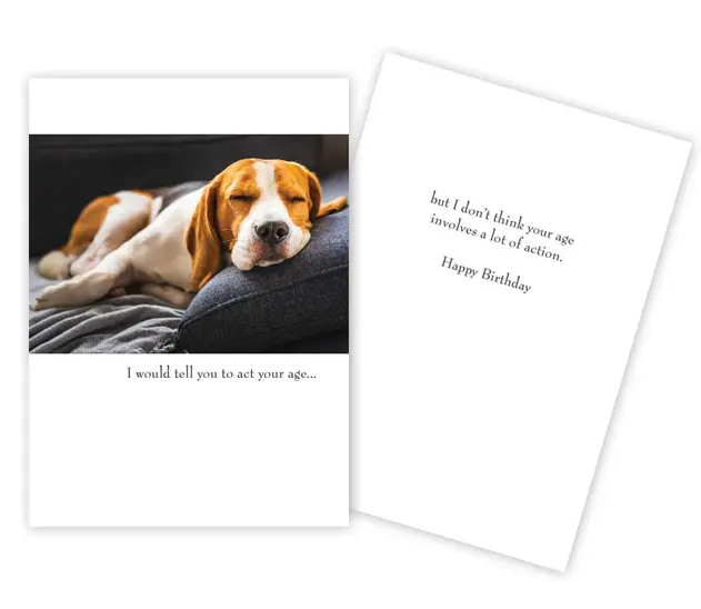 Act Your Age - Funny Birthday Card
