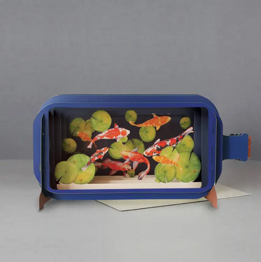 Message in a Bottle - Koi Fish Pop-Up Card