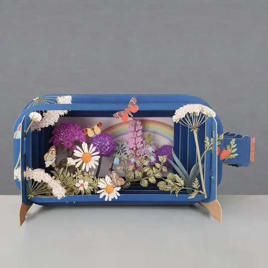 Message in a Bottle - Wildflowers Pop-Up Card