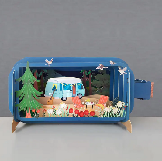 Message in a Bottle - Camper Pop-Up Card