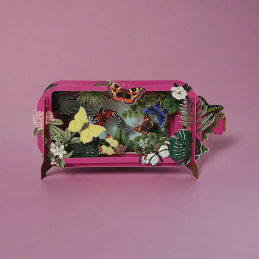 Message in a Bottle - Butterflies Pop-Up Card