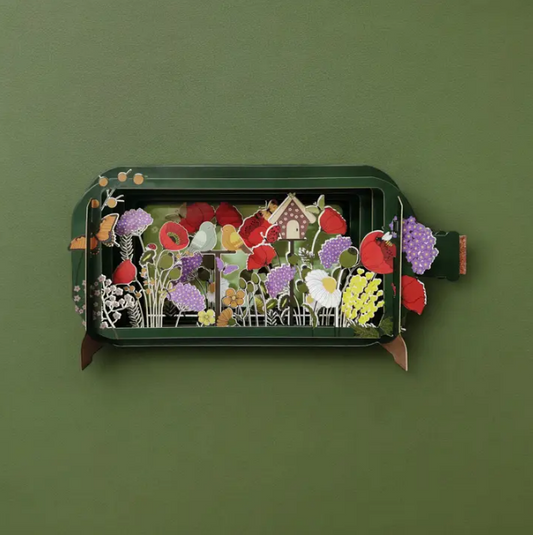 Message in a Bottle - Poppy Garden Pop-Up Card