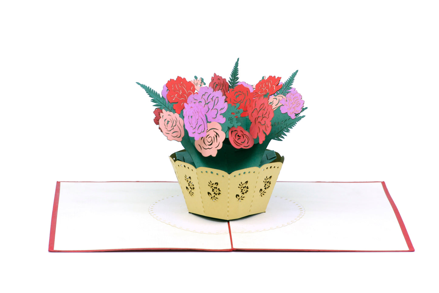 Roses Bouquet Pop-Up Card