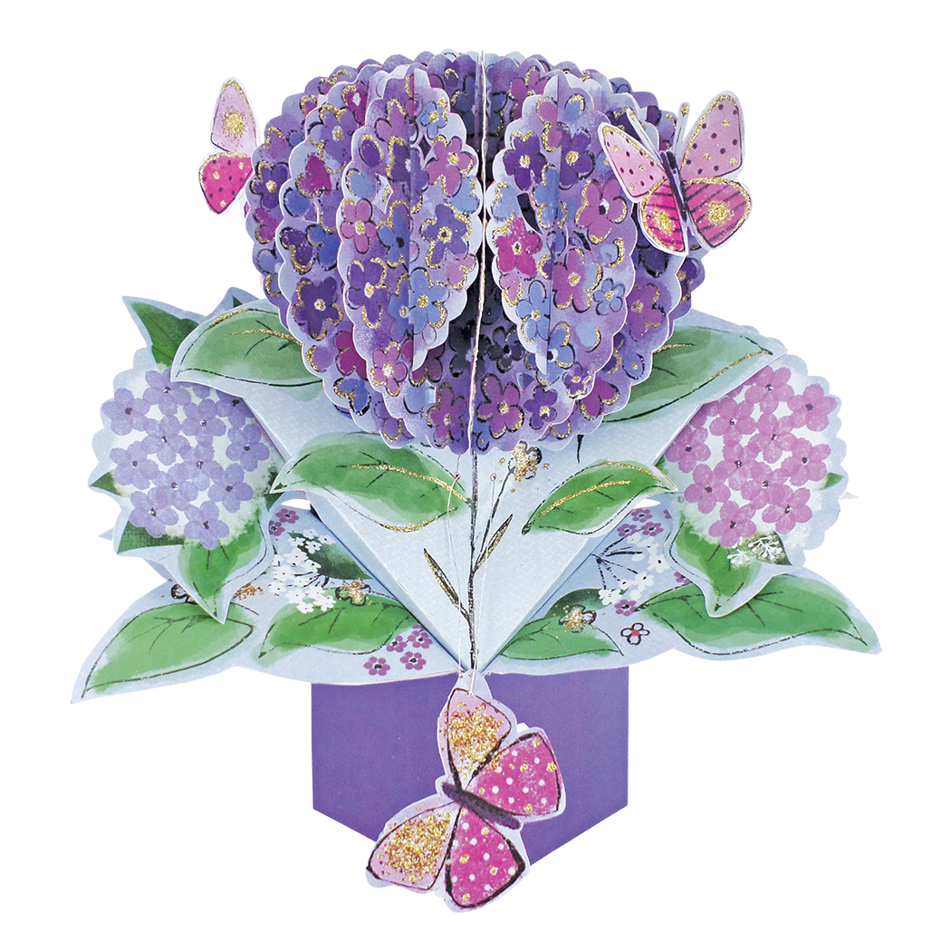 Hydrangea Pop-Up Card