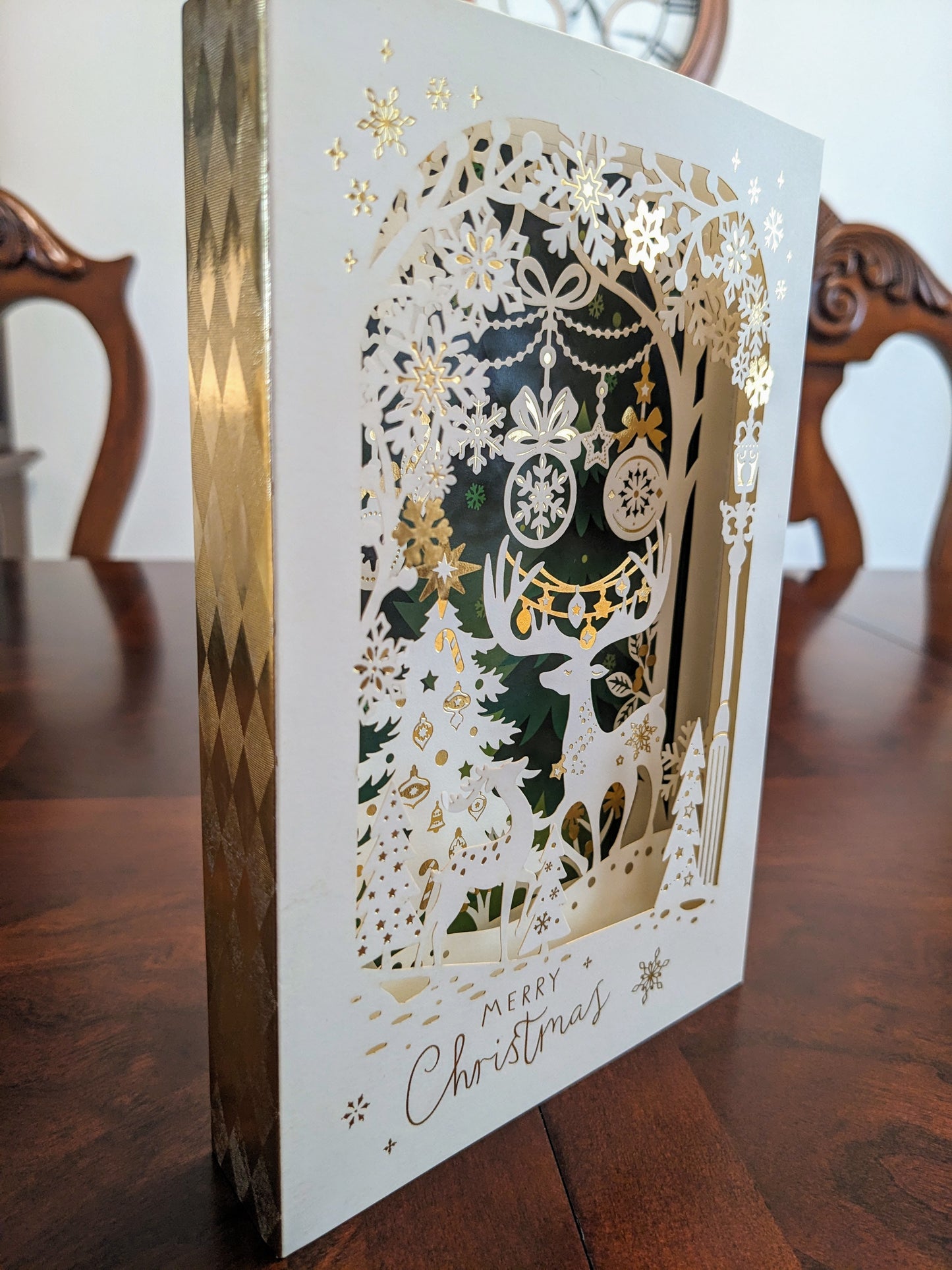 Merry Christmas Deer Theater Pop-Up Card