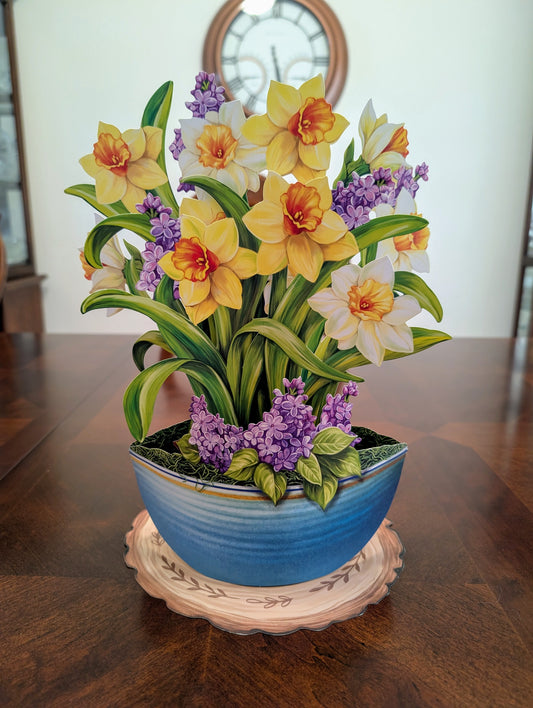 Daffodil Arrangement  - 3D Pop-Up Floral Bouquet