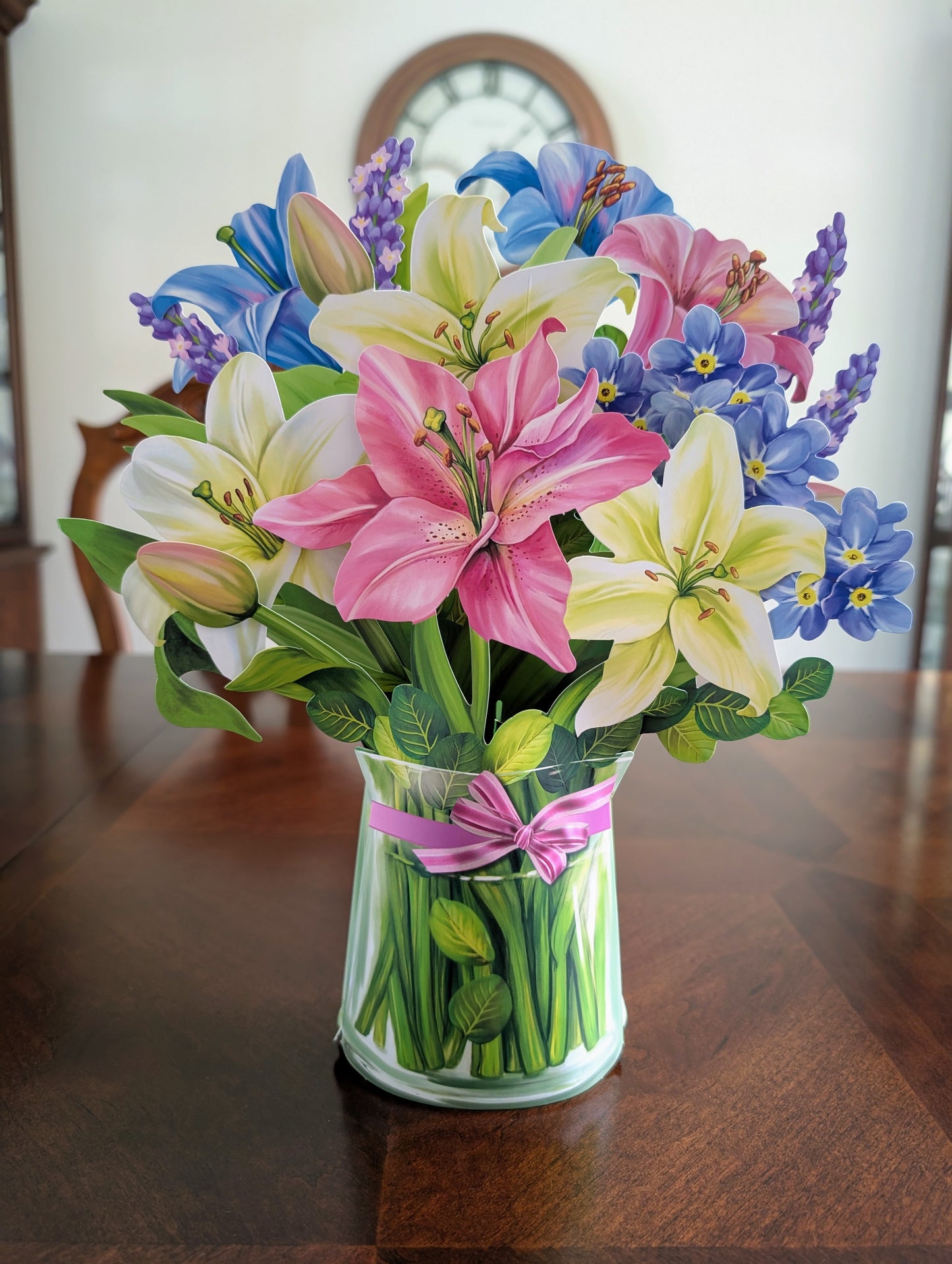 Lilies & Lupines - 3D Pop-Up Floral Bouquet