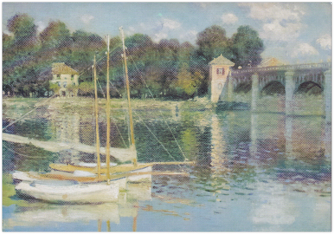 Monet - Le Pont d'Argenteuil - Blank Note Card