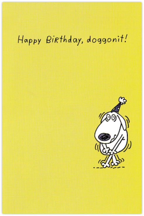 Dog Birthday Party - Funny Birthday Card
