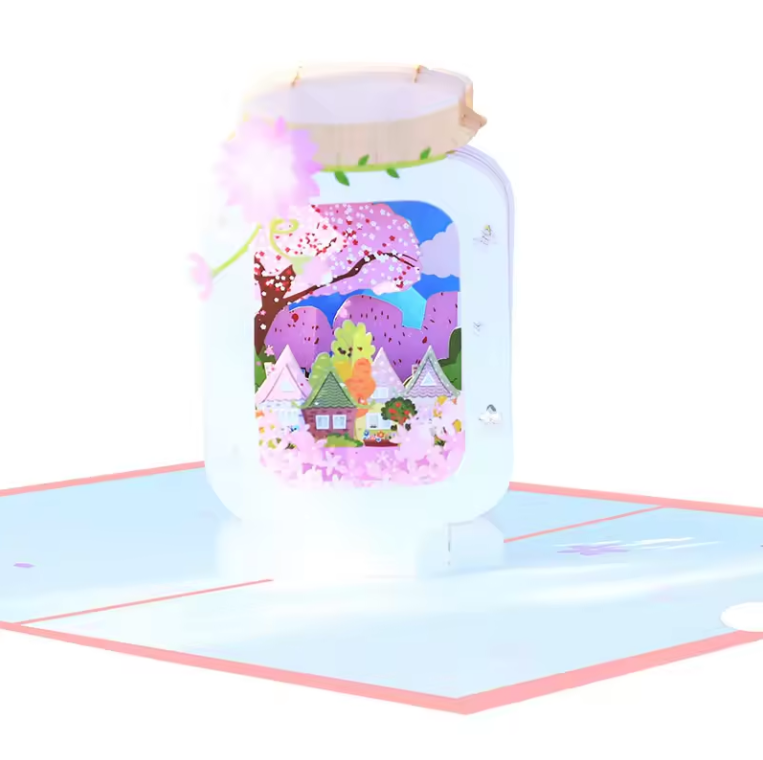 Scenic Jar - Spring - Pop-Up Card