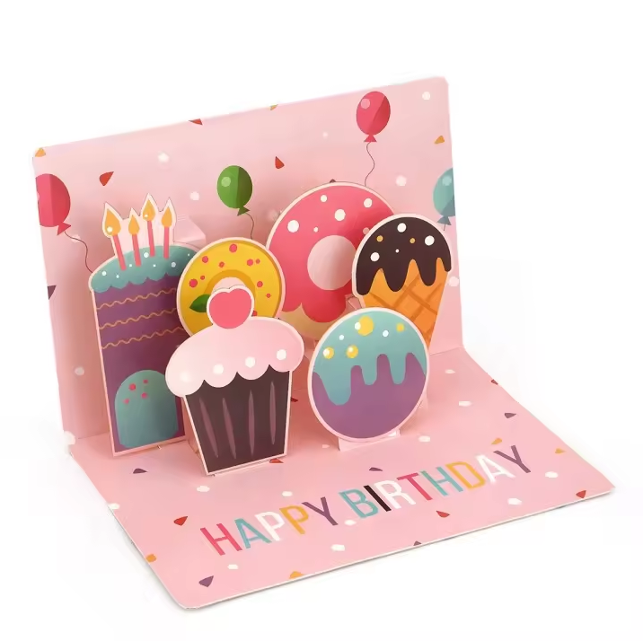 Happy Birthday Treats Pop-Up Card
