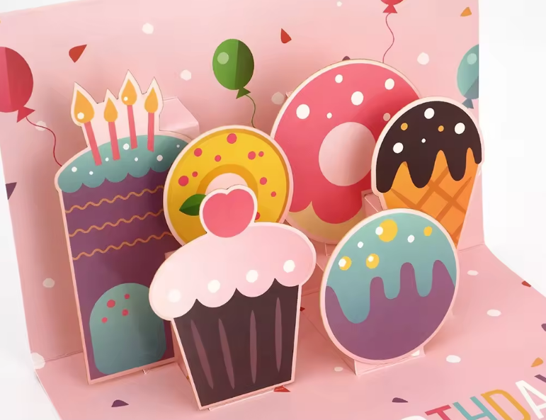 Happy Birthday Treats Pop-Up Card