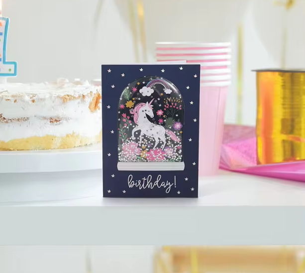 Shake Card - Birthday! Unicorn