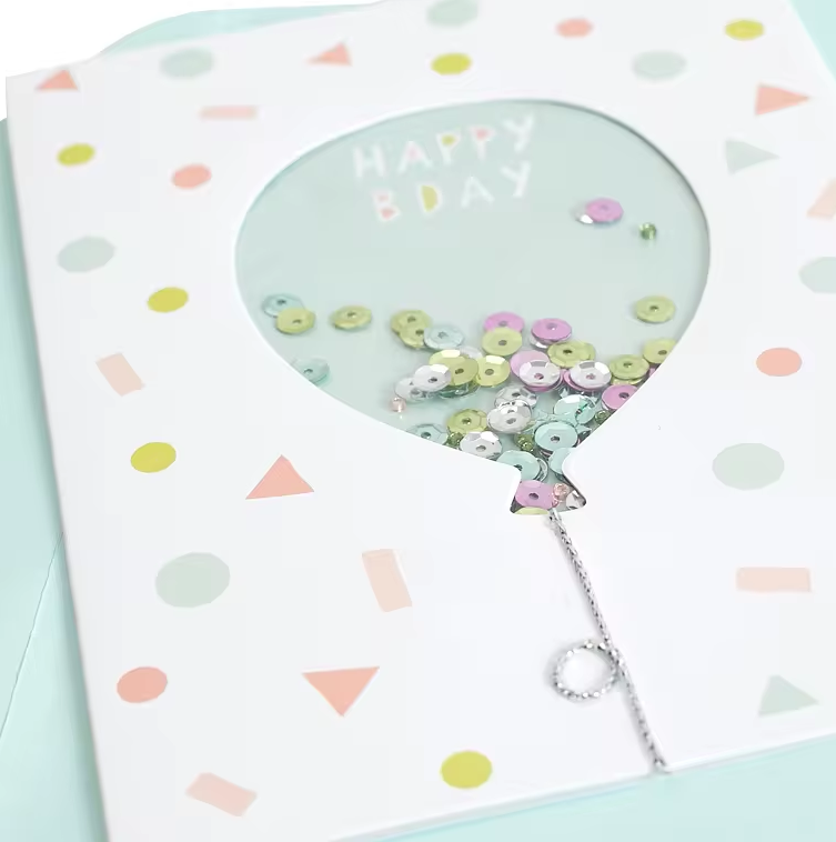 Shake Card - Happy Birthday Balloon