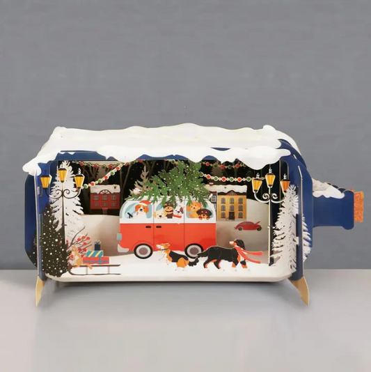 Message in a Bottle - Christmas Dogs Pop-Up Card