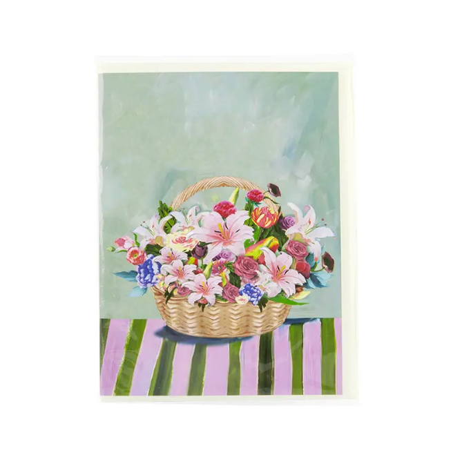 Lily Basket Pop-Up Card