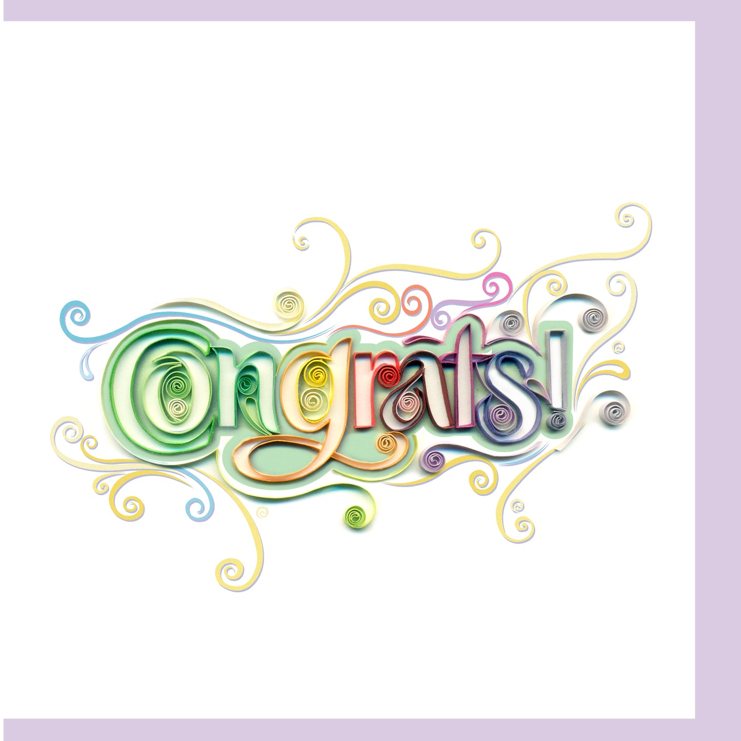 Congrats! Quilling Card