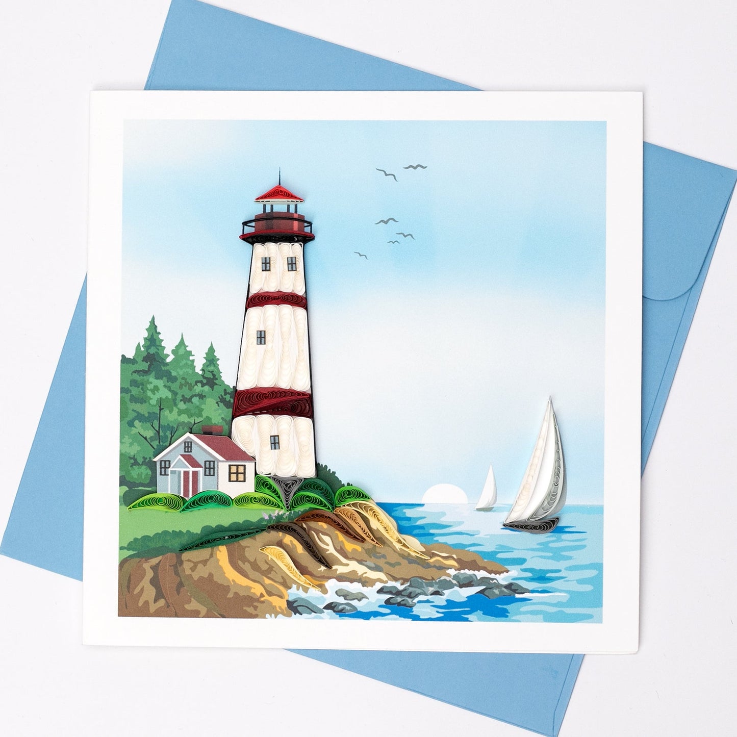 Lighthouse Quilling Card