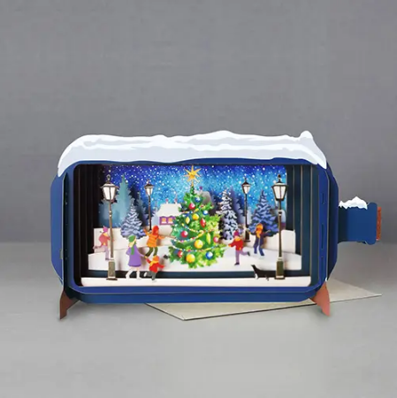 Message in a Bottle - Christmas Tree Pop-Up Card