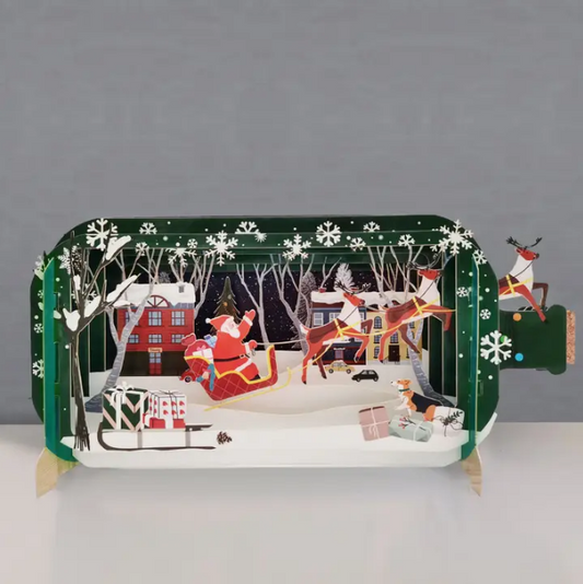 Message in a Bottle - Santa and Sleigh Pop-Up Card