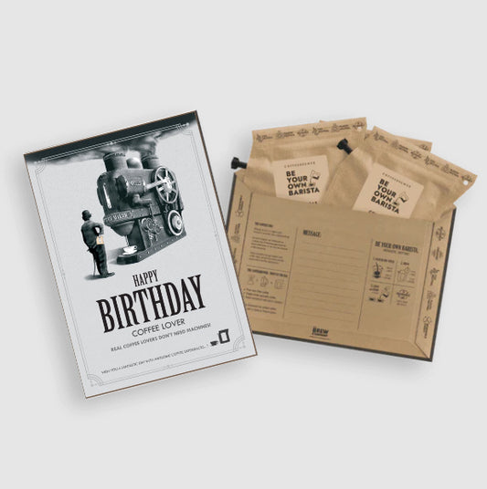 CoffeeCard - Happy Birthday No Machine Needed