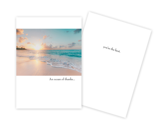Ocean Costal - Thank You Card