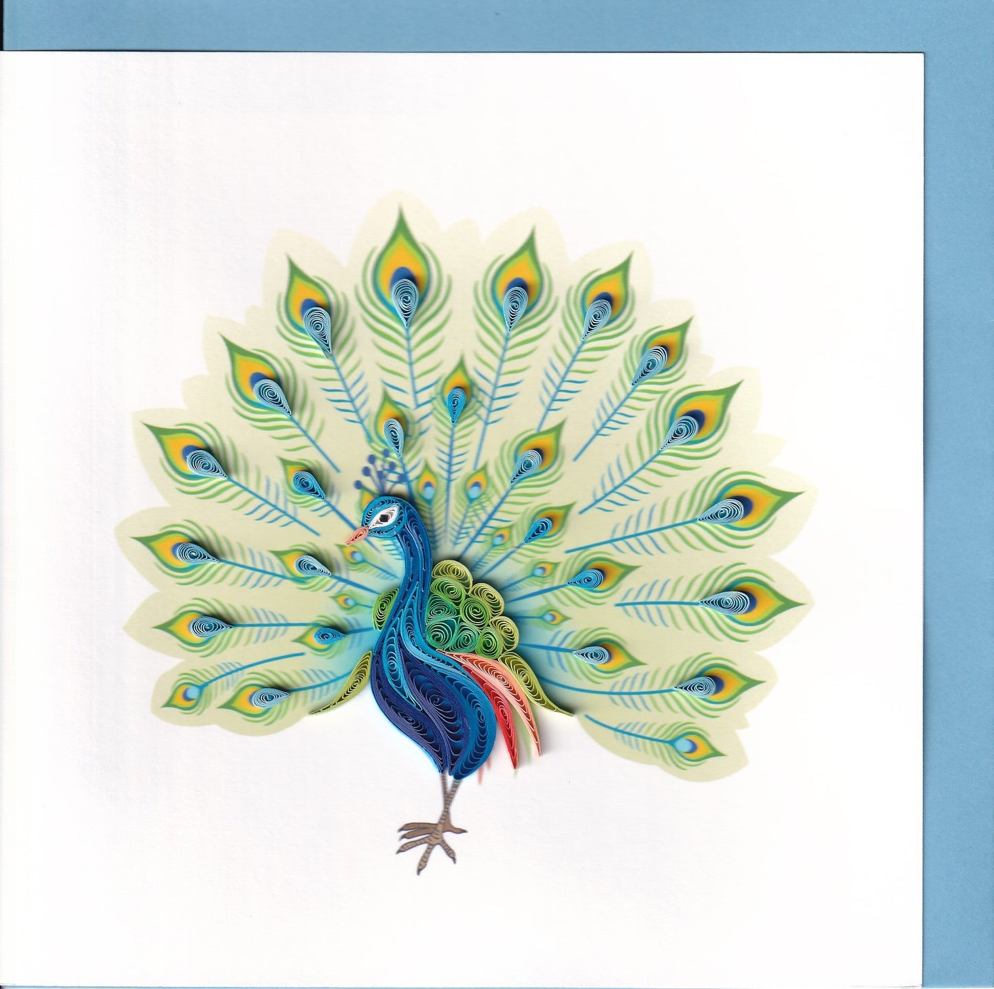 Peacock Quilling Card