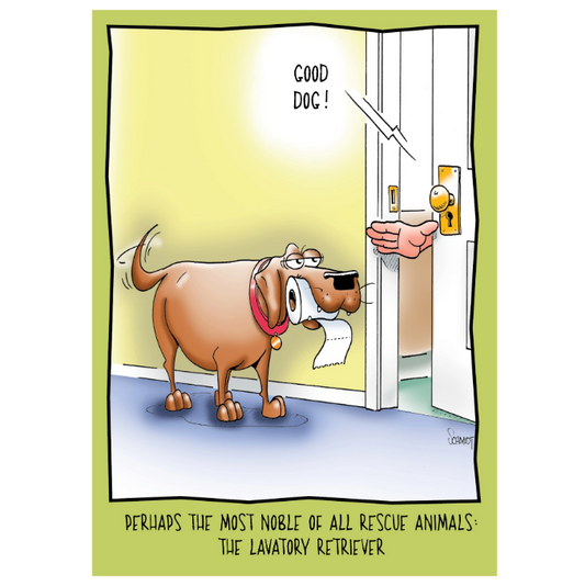 Lavatory Retriever - Funny Birthday Card