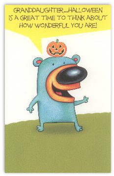 Granddaughter Halloween Card