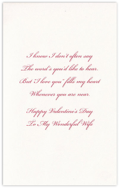 Wife Valentine's Day Card